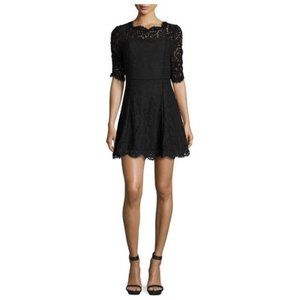 NWOT Joie Riya Black Lace Cocktail Dress, Size 8